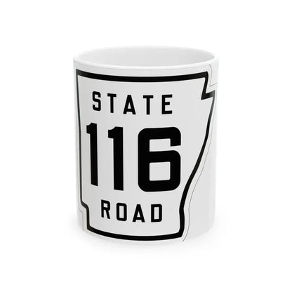 Arkansas 116 1926 (Arkansas) (Road Sign) White Coffee Mug 11oz - Go Mug Yourself