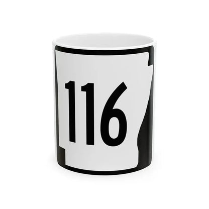 Arkansas 116 1970 (Arkansas) (Road Sign) White Coffee Mug 11oz - Go Mug Yourself