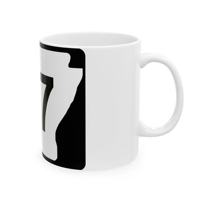 Arkansas 117 (Arkansas) (Road Sign) White Coffee Mug - Go Mug Yourself