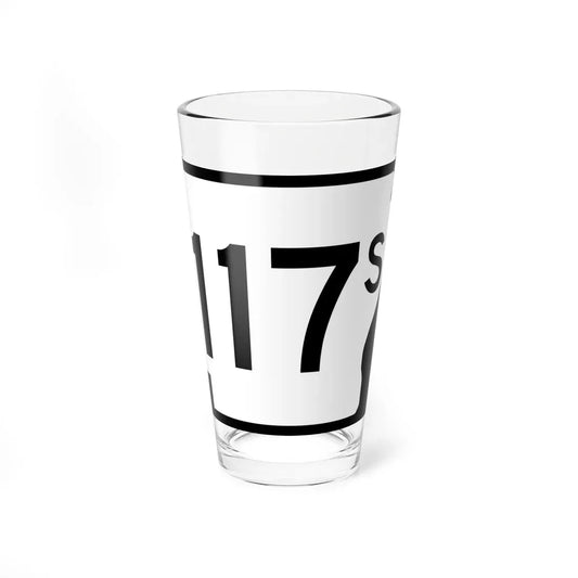 Arkansas 117S (Arkansas) (Road Sign) Pint Glass 16oz 16oz - Go Mug Yourself