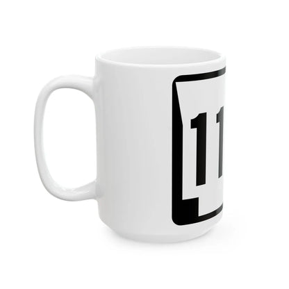 Arkansas 117S (Arkansas) (Road Sign) White Coffee Mug - Go Mug Yourself