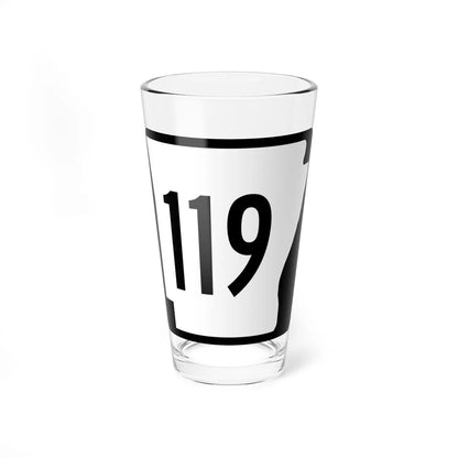 Arkansas 119 1970 (Arkansas) (Road Sign) Pint Glass 16oz 16oz - Go Mug Yourself