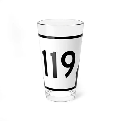 Arkansas 119 (Arkansas) (Road Sign) Pint Glass 16oz 16oz - Go Mug Yourself