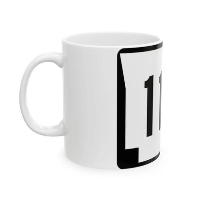 Arkansas 119S (Arkansas) (Road Sign) White Coffee Mug - Go Mug Yourself