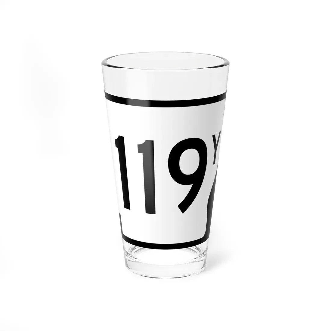 Arkansas 119Y (Arkansas) (Road Sign) Pint Glass 16oz 16oz - Go Mug Yourself