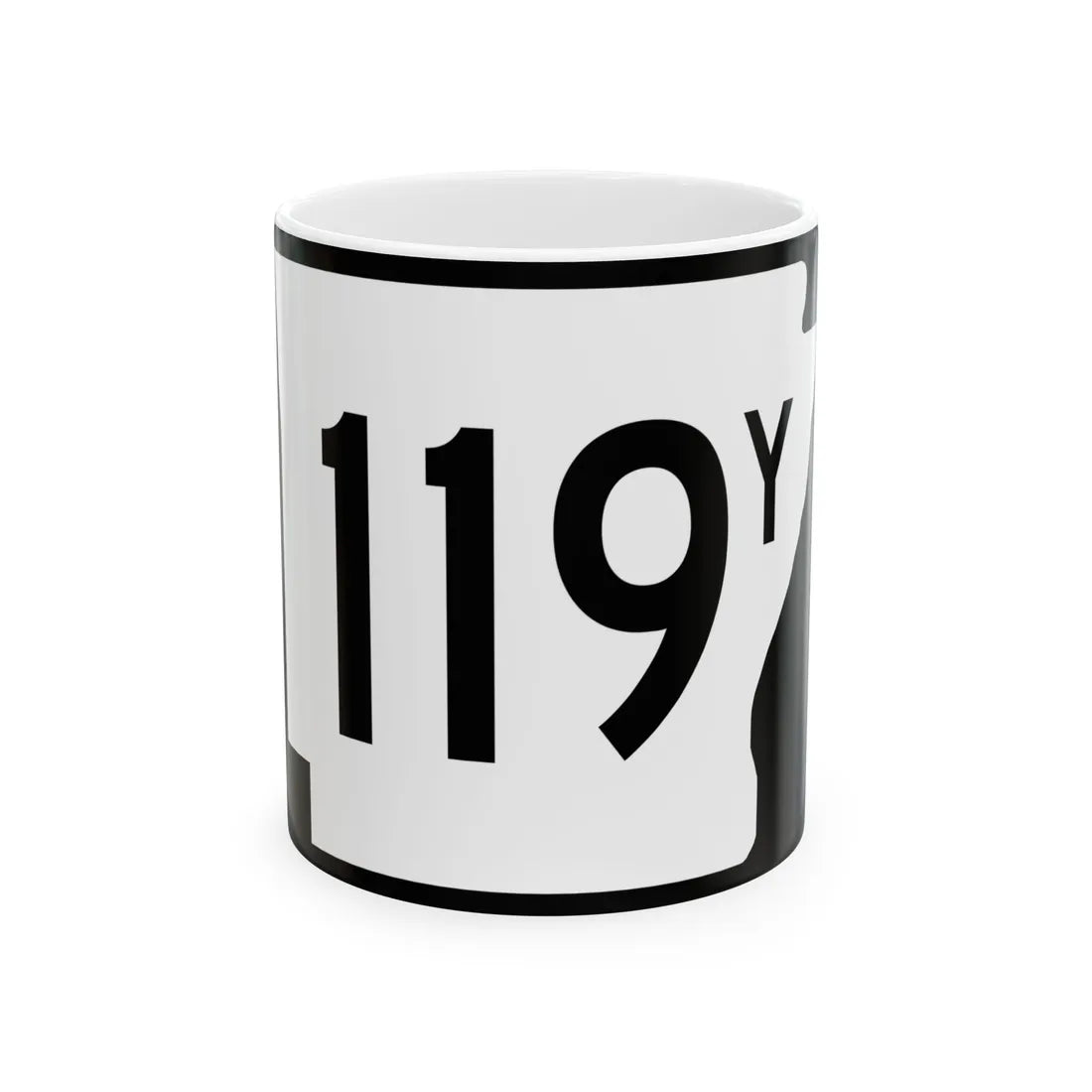 Arkansas 119Y (Arkansas) (Road Sign) White Coffee Mug 11oz - Go Mug Yourself