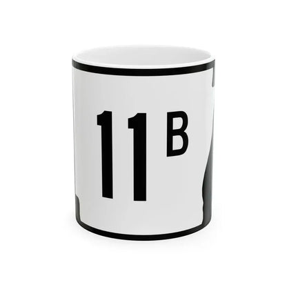 Arkansas 11B (Arkansas) (Road Sign) White Coffee Mug 11oz - Go Mug Yourself