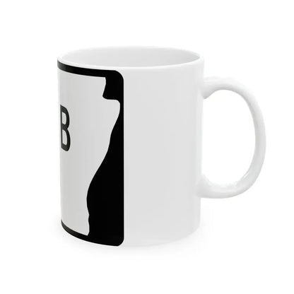 Arkansas 11B (Arkansas) (Road Sign) White Coffee Mug - Go Mug Yourself