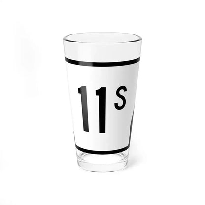 Arkansas 11S (Arkansas) (Road Sign) Pint Glass 16oz 16oz - Go Mug Yourself