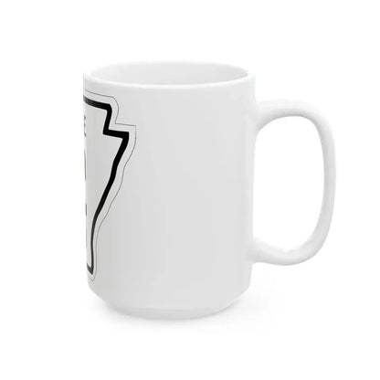 Arkansas 12 1926 (Arkansas) (Road Sign) White Coffee Mug - Go Mug Yourself