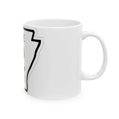 Arkansas 12 1926 (Arkansas) (Road Sign) White Coffee Mug - Go Mug Yourself