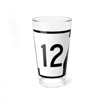 Arkansas 12 (Arkansas) (Road Sign) Pint Glss 16oz 16oz - Go Mug Yourself