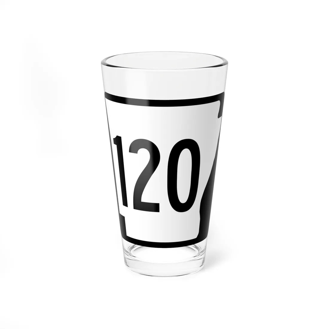 Arkansas 120 1970 (Arkansas) (Road Sign) Pint Glass 16oz 16oz - Go Mug Yourself