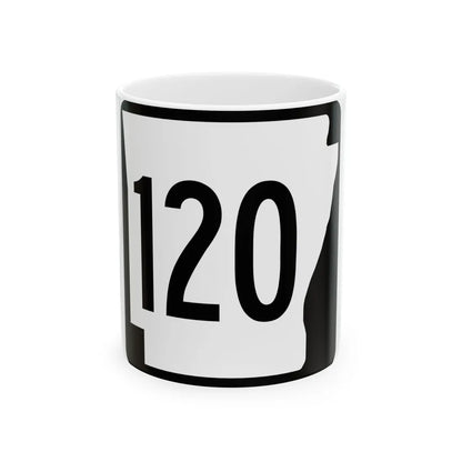Arkansas 120 1970 (Arkansas) (Road Sign) White Coffee Mug 11oz - Go Mug Yourself