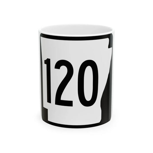 Arkansas 120 1970 (Arkansas) (Road Sign) White Coffee Mug 11oz - Go Mug Yourself