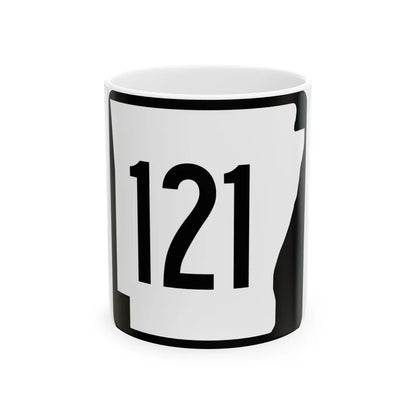 Arkansas 121 1970 (Arkansas) (Road Sign) White Coffee Mug 11oz - Go Mug Yourself
