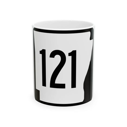 Arkansas 121 1970 (Arkansas) (Road Sign) White Coffee Mug 11oz - Go Mug Yourself