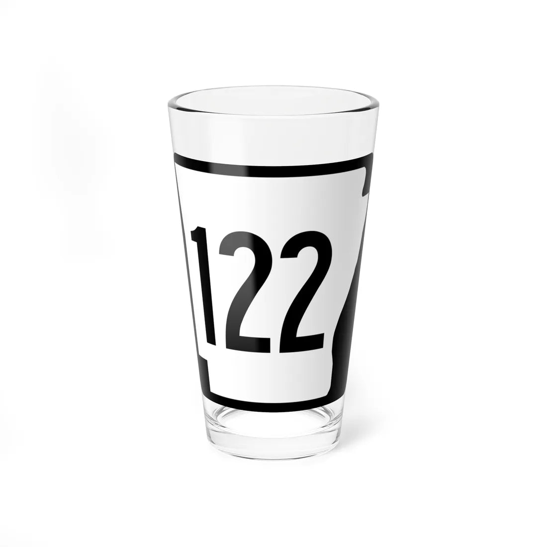 Arkansas 122 1970 (Arkansas) (Road Sign) Pint Glass 16oz 16oz - Go Mug Yourself