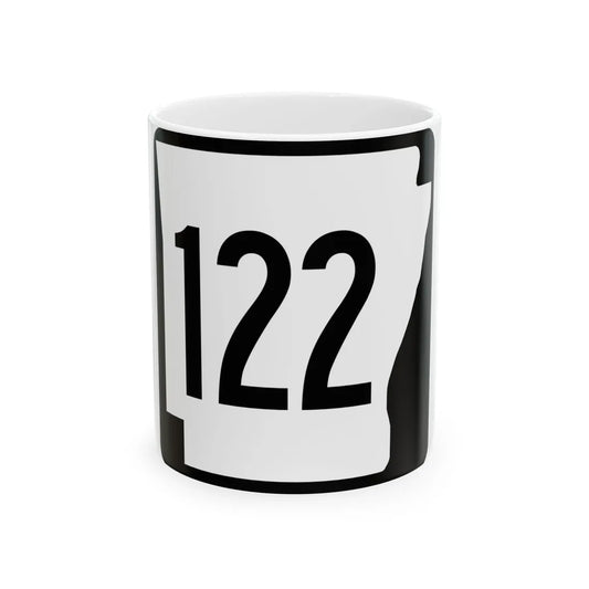 Arkansas 122 1970 (Arkansas) (Road Sign) White Coffee Mug 11oz - Go Mug Yourself