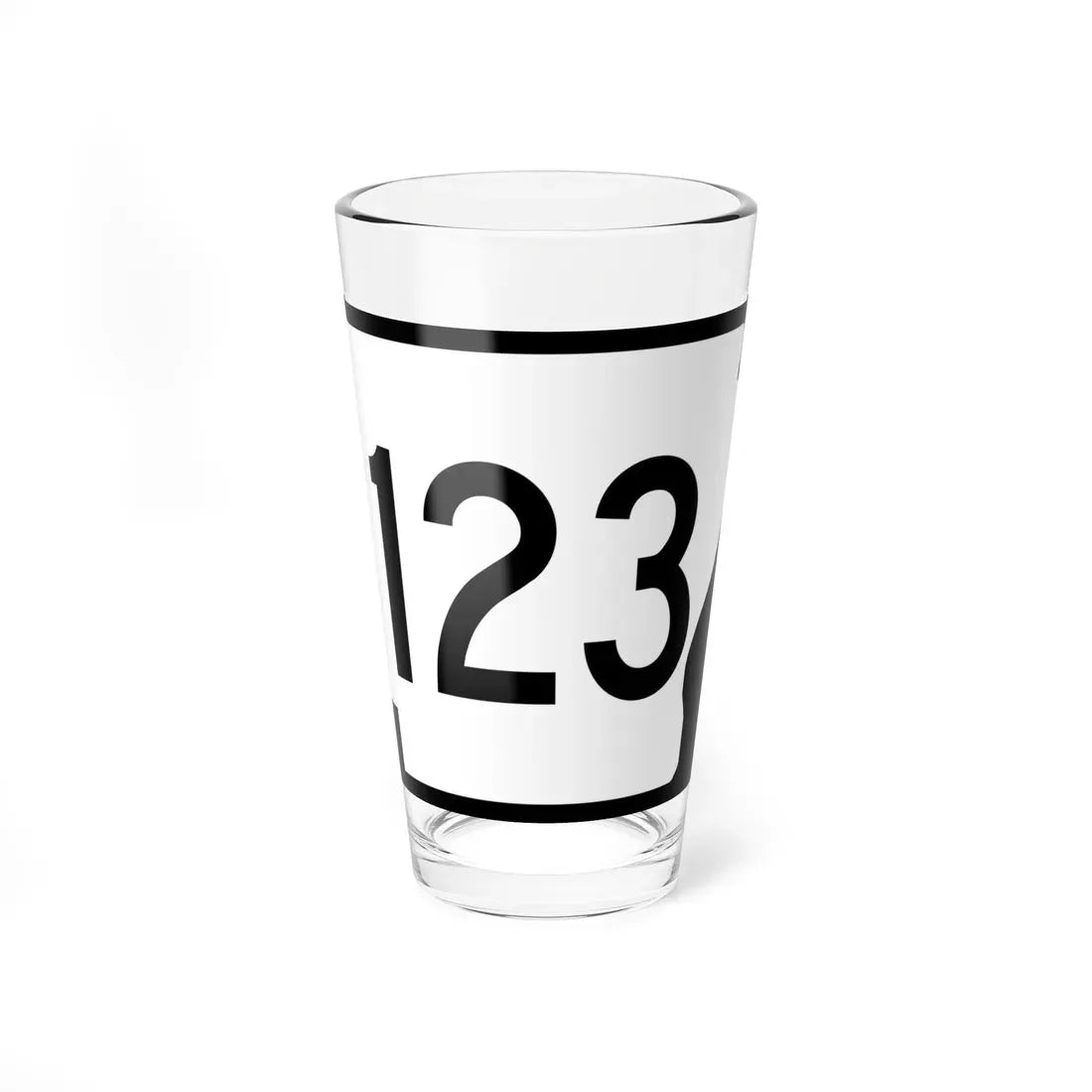Arkansas 123 (Arkansas) (Road Sign) Pint Glass 16oz 16oz - Go Mug Yourself