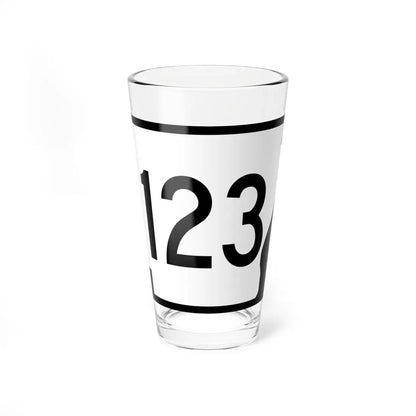 Arkansas 123 (Arkansas) (Road Sign) Pint Glass 16oz 16oz - Go Mug Yourself