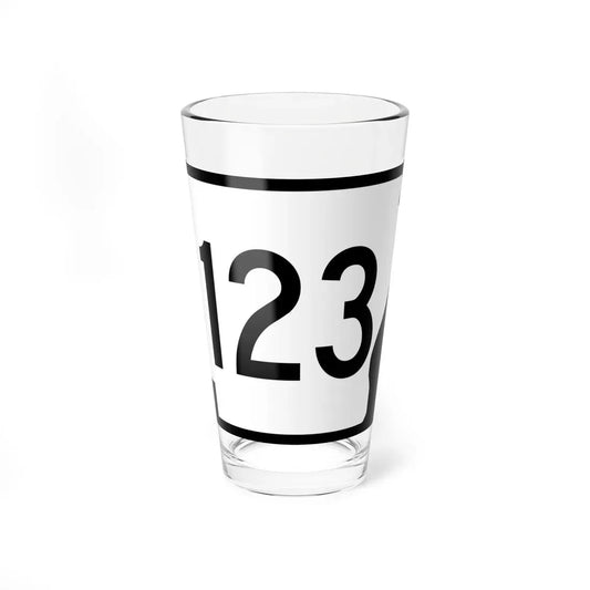 Arkansas 123 (Arkansas) (Road Sign) Pint Glass 16oz 16oz - Go Mug Yourself