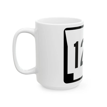 Arkansas 123 (Arkansas) (Road Sign) White Coffee Mug - Go Mug Yourself