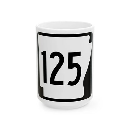 Arkansas 125 1970 (Arkansas) (Road Sign) White Coffee Mug 15oz - Go Mug Yourself