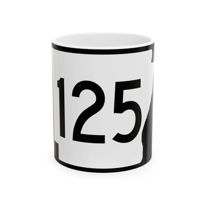 Arkansas 125 (Arkansas) (Road Sign) White Coffee Mug 11oz - Go Mug Yourself