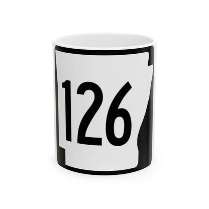 Arkansas 126 1970 (Arkansas) (Road Sign) White Coffee Mug 11oz - Go Mug Yourself