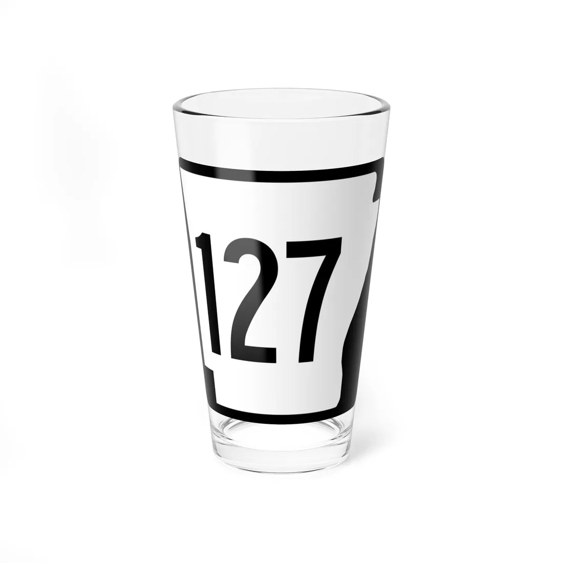 Arkansas 127 1970 (Arkansas) (Road Sign) Pint Glass 16oz 16oz - Go Mug Yourself
