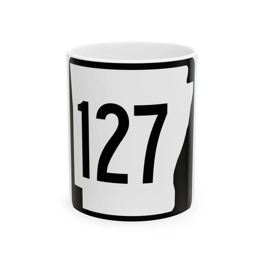 Arkansas 127 1970 (Arkansas) (Road Sign) White Coffee Mug 11oz - Go Mug Yourself