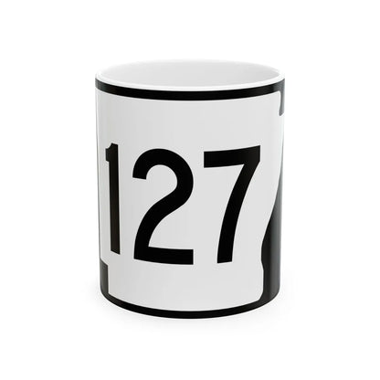 Arkansas 127 (Arkansas) (Road Sign) White Coffee Mug 11oz - Go Mug Yourself
