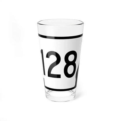 Arkansas 128 (Arkansas) (Road Sign) Pint Glass 16oz 16oz - Go Mug Yourself