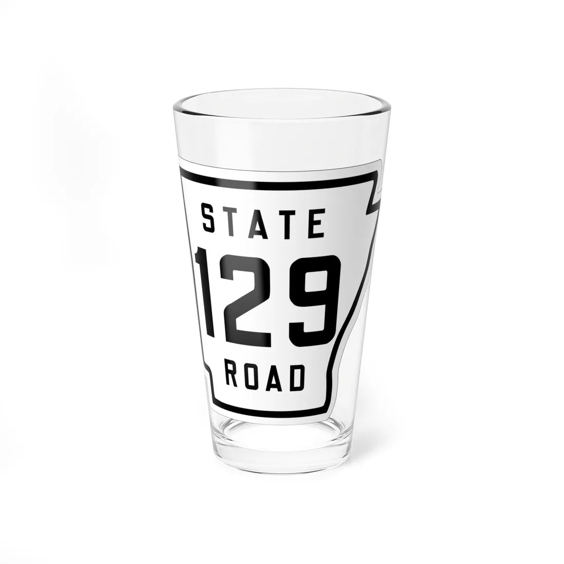 Arkansas 129 1926 (Arkansas) (Road Sign) Pint Glass 16oz 16oz - Go Mug Yourself
