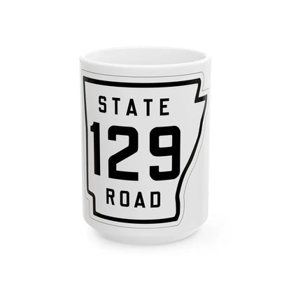 Arkansas 129 1926 (Arkansas) (Road Sign) White Coffee Mug 15oz - Go Mug Yourself