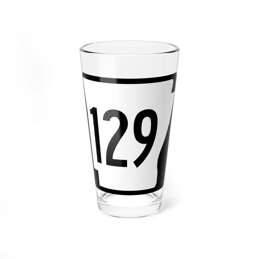 Arkansas 129 1970 (Arkansas) (Road Sign) Pint Glass 16oz 16oz - Go Mug Yourself
