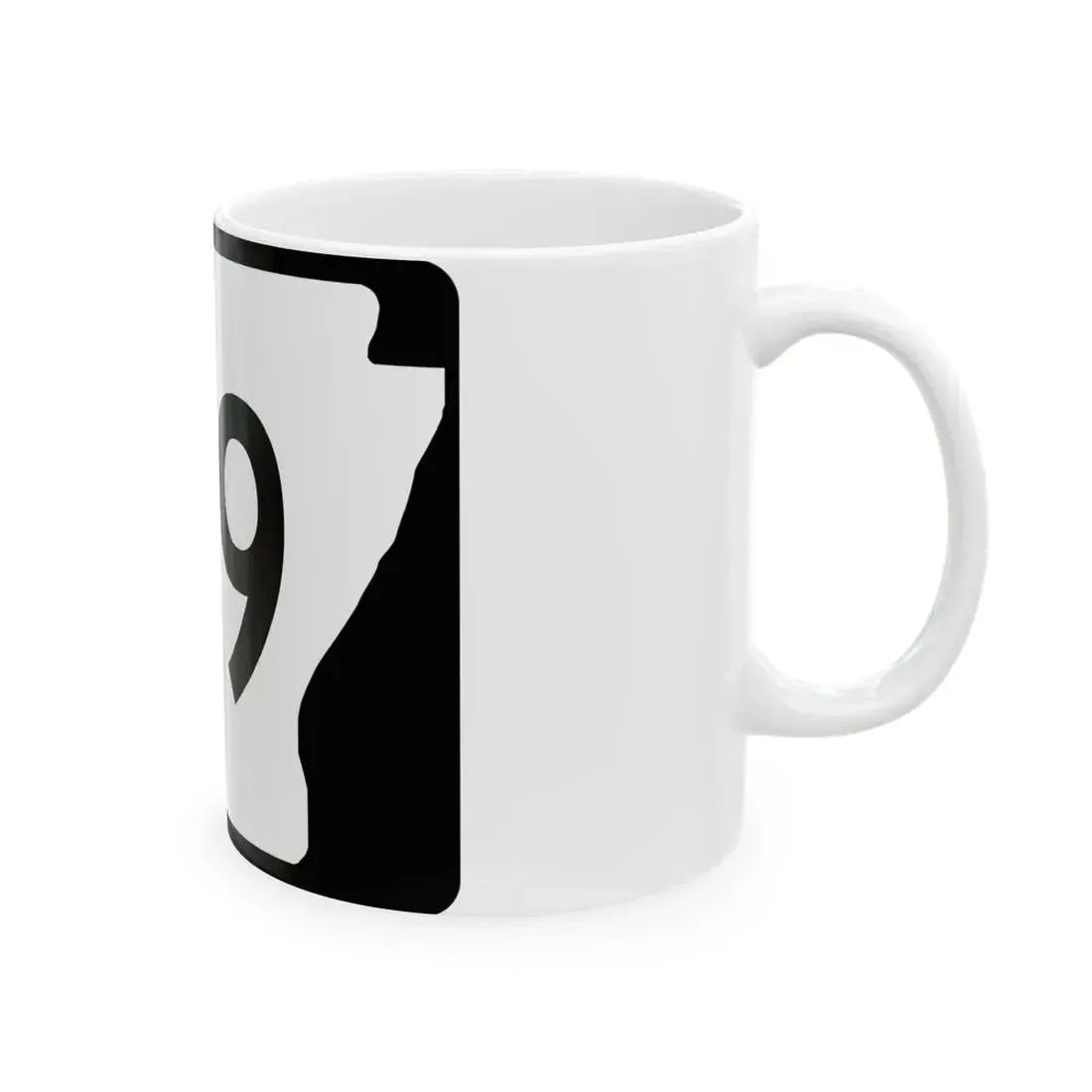 Arkansas 129 (Arkansas) (Road Sign) White Coffee Mug - Go Mug Yourself