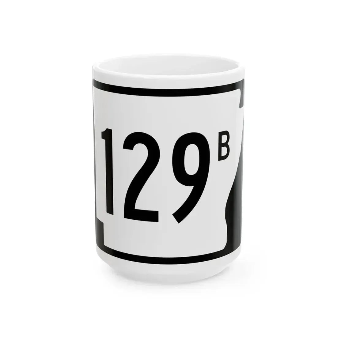 Arkansas 129B (Arkansas) (Road Sign) White Coffee Mug 15oz - Go Mug Yourself