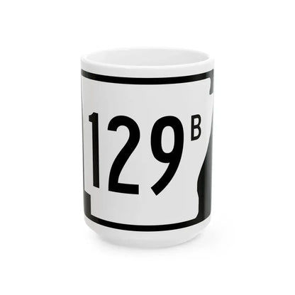 Arkansas 129B (Arkansas) (Road Sign) White Coffee Mug 15oz - Go Mug Yourself