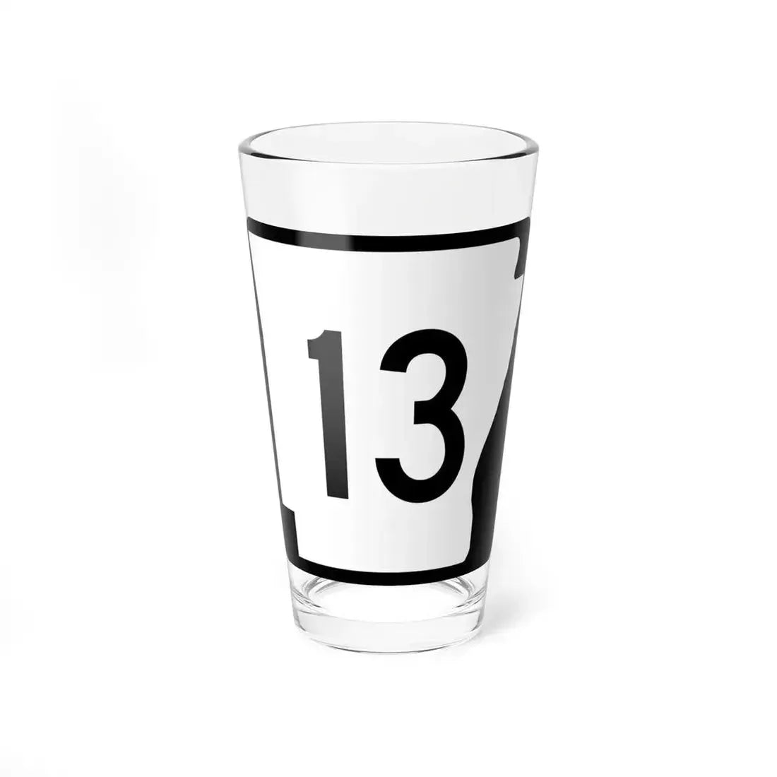 Arkansas 13 (Arkansas) (Road Sign) Pint Glass 16oz 16oz - Go Mug Yourself