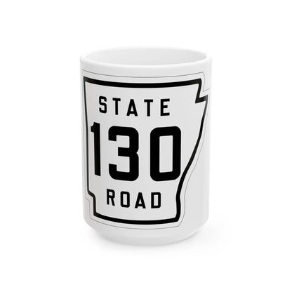 Arkansas 130 1926 (Arkansas) (Road Sign) White Coffee Mug 15oz - Go Mug Yourself