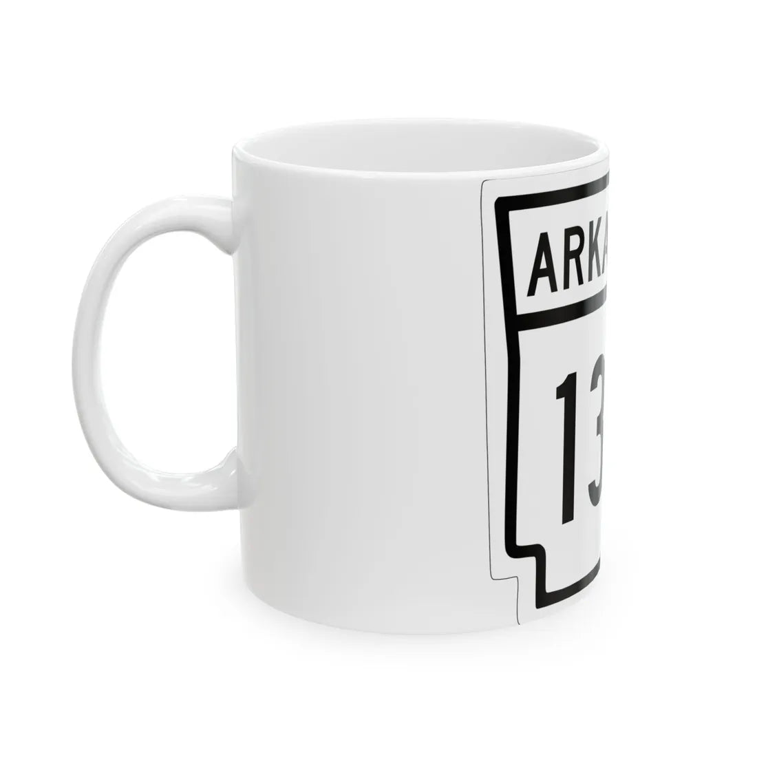 Arkansas 130 1948 (Arkansas) (Road Sign) White Coffee Mug - Go Mug Yourself