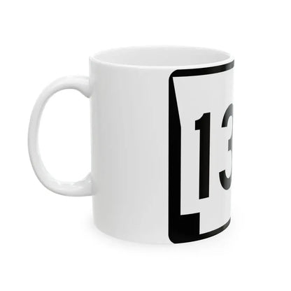 Arkansas 130 (Arkansas) (Road Sign) White Coffee Mug - Go Mug Yourself
