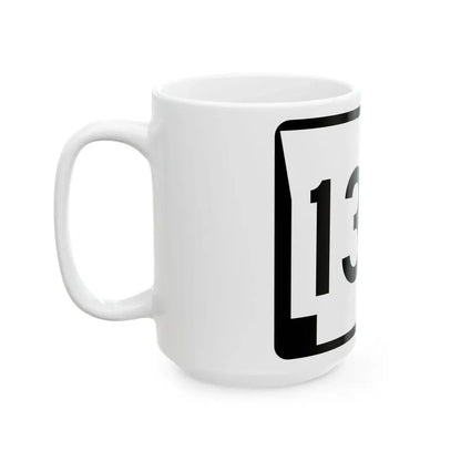 Arkansas 130 (Arkansas) (Road Sign) White Coffee Mug - Go Mug Yourself