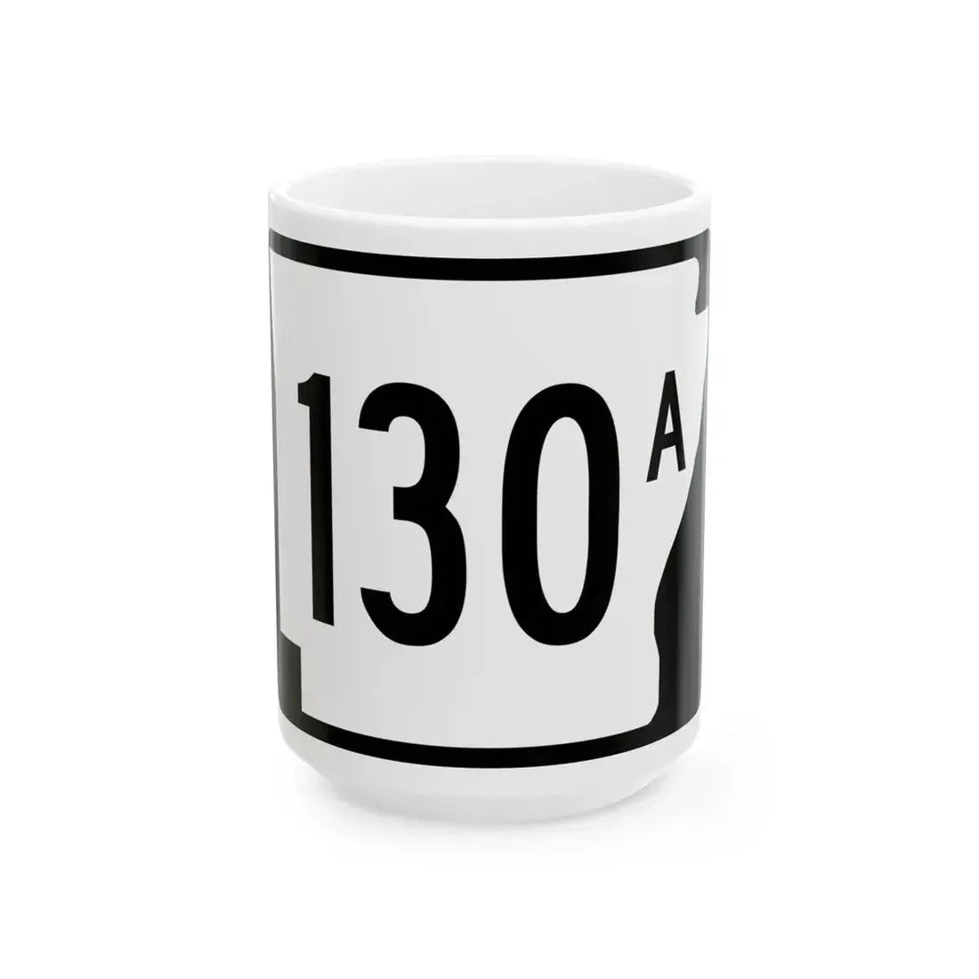 Arkansas 130A (Arkansas) (Road Sign) White Coffee Mug 15oz - Go Mug Yourself