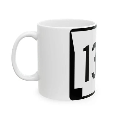 Arkansas 130A (Arkansas) (Road Sign) White Coffee Mug - Go Mug Yourself