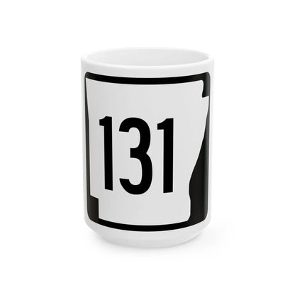 Arkansas 131 1970 (Arkansas) (Road Sign) White Coffee Mug 15oz - Go Mug Yourself