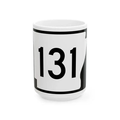 Arkansas 131 (Arkansas) (Road Sign) White Coffee Mug 15oz - Go Mug Yourself