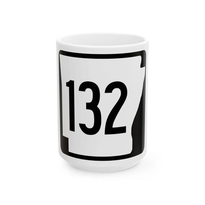 Arkansas 132 1970 (Arkansas) (Road Sign) White Coffee Mug 15oz - Go Mug Yourself
